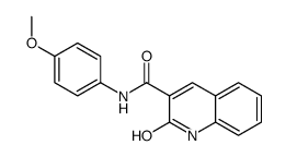 N-(4-methoxyphenyl)-2-oxo-1H-quinoline-3-carboxamide结构式