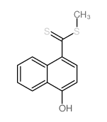 4-(methylsulfanyl-sulfanyl-methylidene)naphthalen-1-one Structure