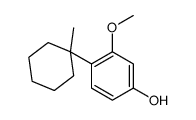 3-methoxy-4-(1-methylcyclohexyl)phenol结构式