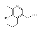 5-(hydroxymethyl)-2-methyl-4-propylpyridin-3-ol结构式
