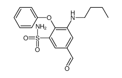 3-(butylamino)-5-formyl-2-phenoxybenzenesulfonamide结构式