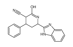 6-(1H-benzimidazol-2-yl)-2-oxo-4-phenylpiperidine-3-carbonitrile Structure