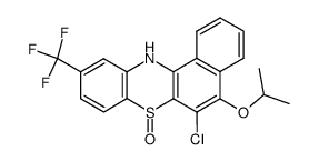 6-chloro-5-isopropoxy-10-trifluoromethyl-12H-benzo[a]phenothiazine 7-oxide结构式