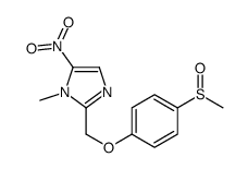 1-methyl-2-[(4-methylsulfinylphenoxy)methyl]-5-nitroimidazole结构式