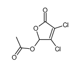 (3,4-dichloro-5-oxo-2H-furan-2-yl) acetate Structure