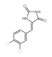 5-[(3,4-dichlorophenyl)methylidene]imidazolidine-2,4-dione Structure