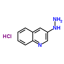 2-(quinolin-3-yl)hydrazine hydrochloride Structure