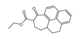 ethyl 9-oxo-5,5a,6,7,8,9-hexahydro-4H-cyclohepta[cd]phenalene-8-carboxylate结构式