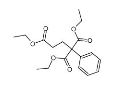 1-phenyl-propane-1,1,3-tricarboxylic acid triethyl ester Structure