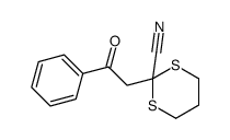 2-phenacyl-1,3-dithiane-2-carbonitrile Structure