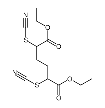 diethyl 2,5-dithiocyanatohexanedioate Structure