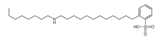 2-[12-(octylamino)dodecyl]benzenesulfonic acid Structure