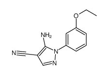 5-氨基-1-(3-乙氧基苯基)-1H-吡唑-4-甲腈结构式