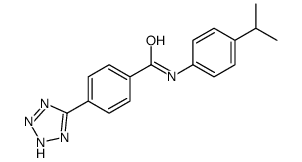 N-(4-propan-2-ylphenyl)-4-(2H-tetrazol-5-yl)benzamide Structure