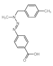 p-(3-(p-Methylbenzyl)-3-methyl-1-triazeno)benzoic acid结构式