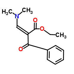 Ethyl (2Z)-2-benzoyl-3-(dimethylamino)acrylate结构式