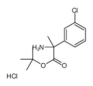 [2-(3-chlorophenyl)-1-[(2-methylpropan-2-yl)oxy]-1-oxopropan-2-yl]azanium,chloride结构式