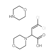 4,4-dichloro-2-morpholin-4-yl-but-3-enoic acid; morpholine Structure