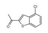 1-(4-chloro-1H-benzo[b]thiophen-2-yl)ethanone Structure