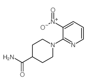 1-(3-硝基吡啶-2-基)哌啶-4-甲酰胺结构式