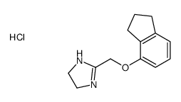 2-(2,3-dihydro-1H-inden-4-yloxymethyl)-4,5-dihydro-1H-imidazole,hydrochloride Structure