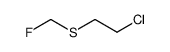 (2-chloro-ethyl)-fluoromethyl sulfide结构式