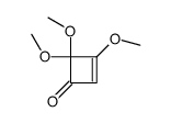 2,2,3-trimethoxy-3-cyclobuten-1-one结构式