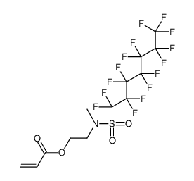 2-[methyl[(pentadecafluoroheptyl)sulphonyl]amino]ethyl acrylate结构式