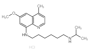 (6-Methoxy-4-methyl(8-quinolyl)){6-[(methylethyl)amino]hexyl}amine结构式