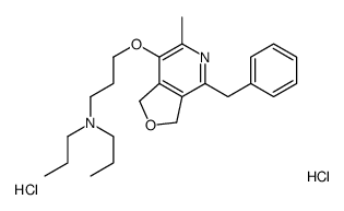3-[(4-benzyl-6-methyl-1,3-dihydrofuro[3,4-c]pyridin-7-yl)oxy]-N,N-dipropylpropan-1-amine,dihydrochloride Structure