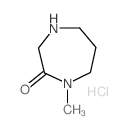 1-Methyl-1,4-diazepan-2-one hydrochloride Structure