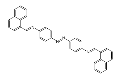 4,4'-Azobis[N-(1-naphthalenylmethylene)benzenamine] structure