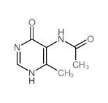 Acetamide,N-(1,6-dihydro-4-methyl-6-oxo-5-pyrimidinyl)- Structure