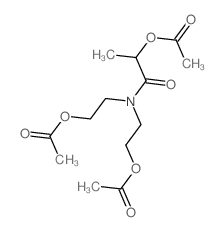 Propanamide,2-(acetyloxy)-N,N-bis[2-(acetyloxy)ethyl]- Structure