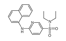 N,N-diethyl-6-(naphthalen-1-ylamino)pyridine-3-sulfonamide Structure