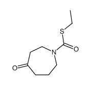1H-Azepine-1-carbothioic acid, hexahydro-4-oxo-, S-ethyl ester结构式