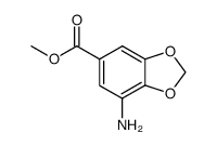 7-amino-benzo[1,3]dioxole-5-carboxylic acid methyl ester结构式