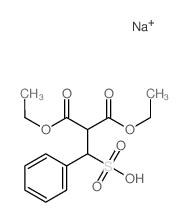 2,2-bis(ethoxycarbonyl)-1-phenyl-ethanesulfonic acid Structure