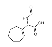 2-(cyclohept-1-en-1-yl)-2-formamidoacetic acid结构式