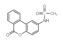 N-(6-Oxo-6H-benzo(c)chromen-2-yl)methanesulfonamide structure