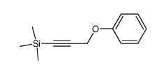 trimethyl(3-phenoxy-1-propynyl)silane Structure