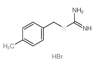 Carbamimidothioic acid, (4-methylphenyl)methyl ester, monohydrobromide (9CI) structure