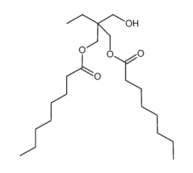 2-ethyl-2-(hydroxymethyl)propane-1,3-diyl dioctanoate结构式