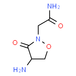 2-Isoxazolidineacetamide, 4-amino-3-oxo- (9CI) structure