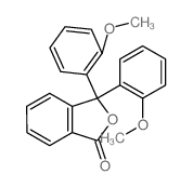 3,3-Bis(2-methoxyphenyl)-2-benzofuran-1(3H)-one结构式