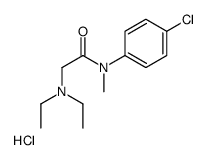 [2-(4-chloro-N-methylanilino)-2-oxoethyl]-diethylazanium,chloride结构式