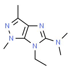 Imidazo[4,5-c]pyrazol-5-amine, 6-ethyl-1,6-dihydro-N,N,1,3-tetramethyl- (9CI) structure