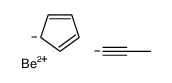 beryllium,cyclopenta-1,3-diene,prop-1-yne Structure
