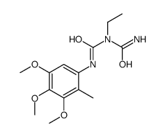 1-carbamoyl-1-ethyl-3-(3,4,5-trimethoxy-2-methylphenyl)urea Structure