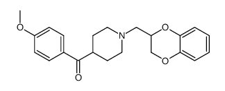1-[(2,3-dihydro-4H-1,4-benzodioxin)-2-ylmethyl]-4-(4-methoxy-benzoyl)piperidine Structure